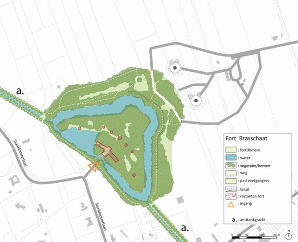 Fort van Brasschaat, grondplan