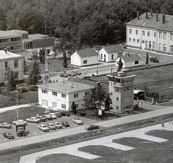 Verkeerstoren, luchtfoto