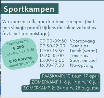 PAASKAMP TENNIS EN PADEL