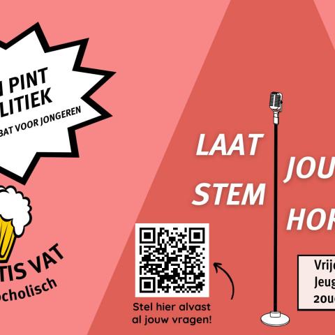 Tussen pint en politiek © Jeugddienst Brasschaat